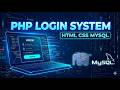 PHP Login System with MySQL | Full Project Using HTML CSS PHP