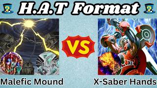 Malefic Mound Vs X-Saber Hands! | HAT Format Replay Review! | Yu-Gi-Oh! April 2014 Banlist