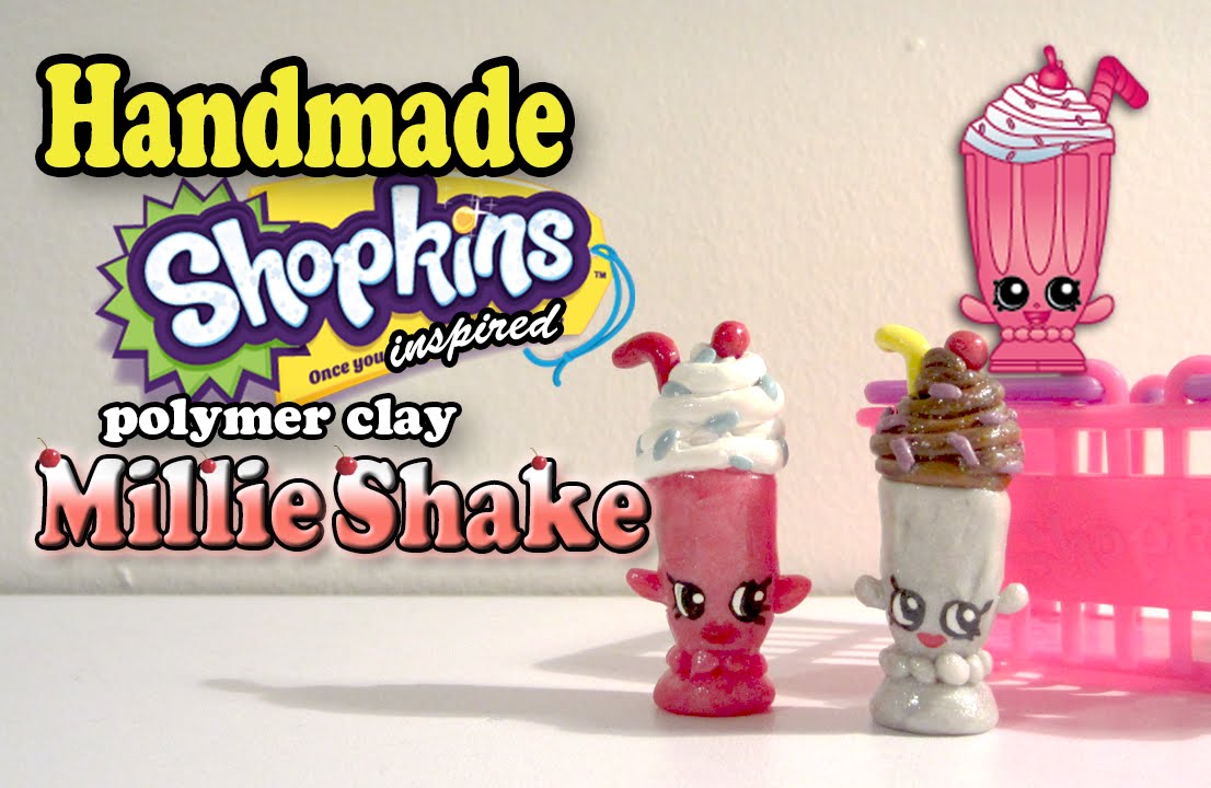 Season 1 Shopkins How To Make Millie Shake Polymer Clay Tutorial