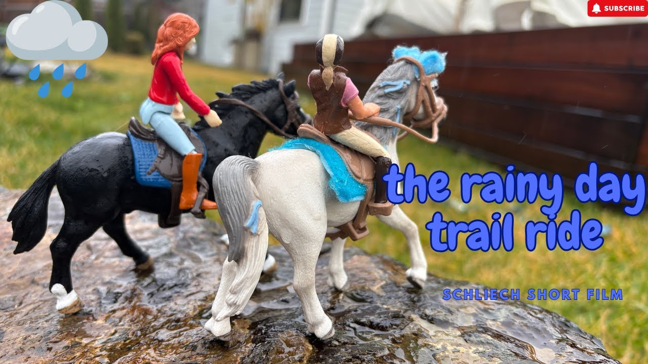 Конная прогулка в дождливый день. Короткометражный фильм Schleich.