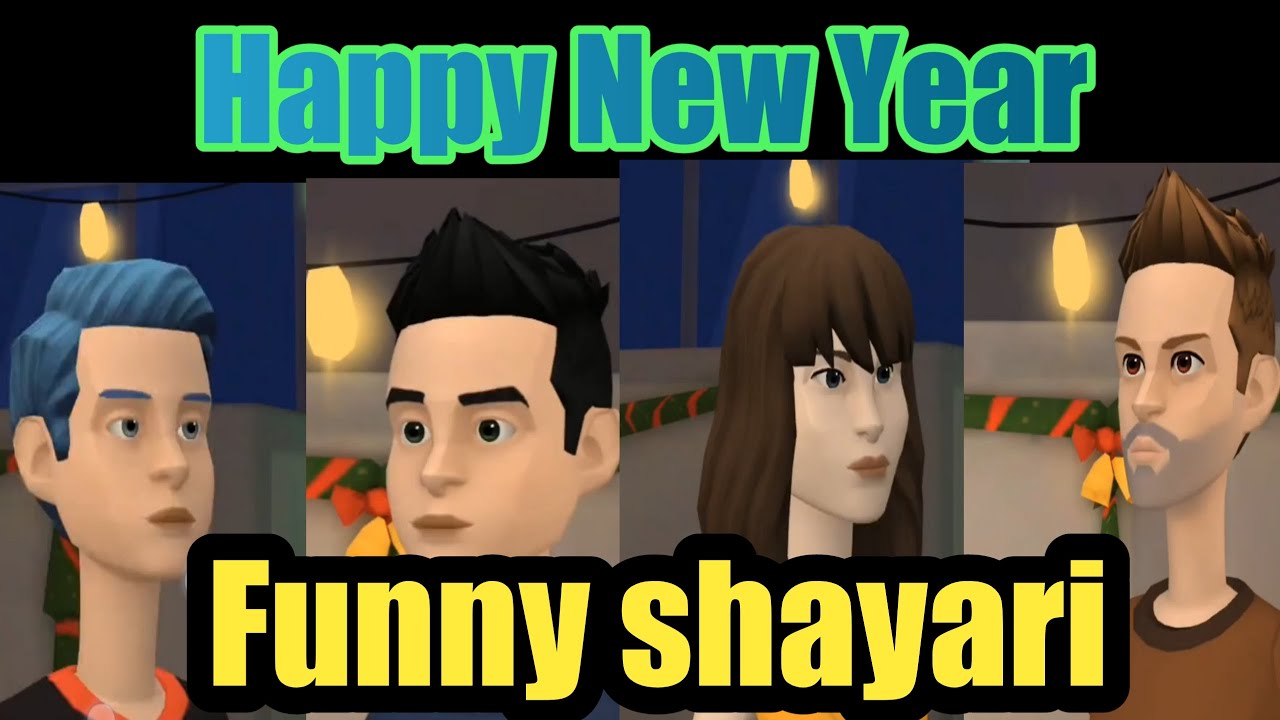 Happy New year 2021 shayari Funny video Gali cartoon video comedy