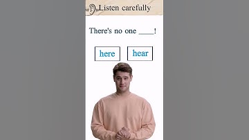 English listening. what do you hear Here or hear? #shorts