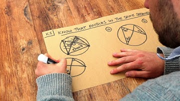 Key Skill - Know that angles in the same segment are equal.