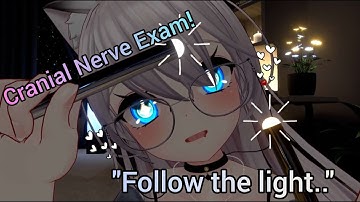 giving you a cranial nerve exam! (light triggers, visuals, whispers) | ASMR