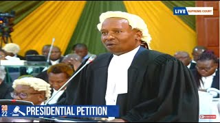 RUTO LAWYER KITHURE KINDIKI DECONSTRUCTS THE PRESIDENTIAL PETITION AT SUPREME COURT!!