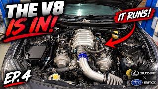 We Finally Put a Lexus V8 in the BRZ… AND IT RUNS! | Ep. 4