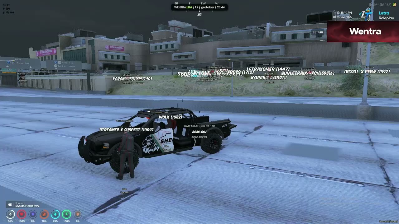 FiveM Yayıncıyı WENTRA.LUA ile Trolledim | #fivem #wentra #gtaonline