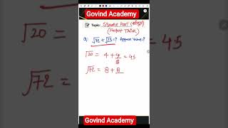 find square root trick // square root trick // square root // track of square root#mathstricks