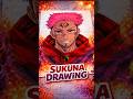 Sukuna Drawing #art #phonk #anime #shorts #shortfeed #viralshorts #trending