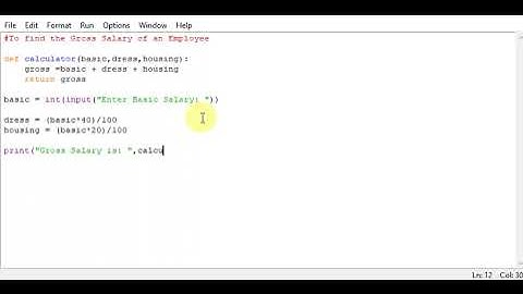 python program  find the Gross Salary of an Employee