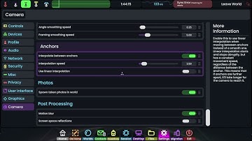 Testing new setting UI with descriptions & fixes