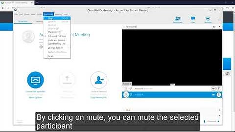 Cisco WebEx - Controls for Meeting hosts