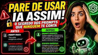 PARE DE USAR IA ASSIM! O SEGREDO DOS PROMPTS QUE NINGUÉM TE CONTA #claude #claudeai