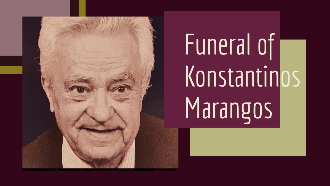 Funeral of Konstantinos Marangos YouTube