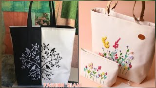 Beautiful Hand Embroidered Fabric Shoulder Bags And Purse Collection For Ladies