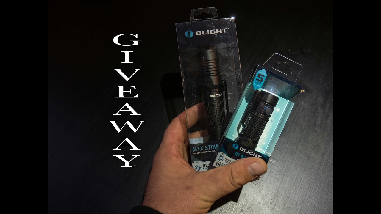 Olight S1 Baton or M1X STRIKER GIVEAWAY