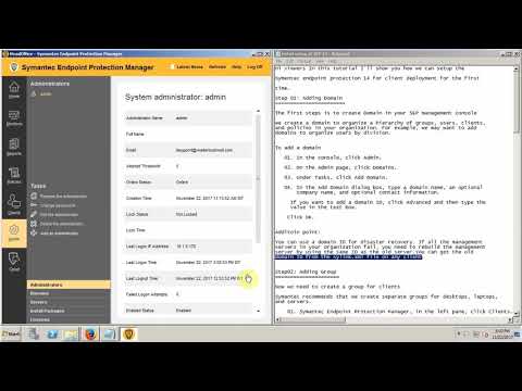 How to create Group Domain and add Symantec Endpoint Protection client on Window Machine