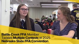 Battle Creek FFA Member Tackles Multiple Contests at 2025 Nebraska State FFA Convention