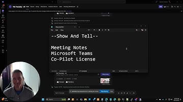 Teams Meeting Notes w/ CoPilot