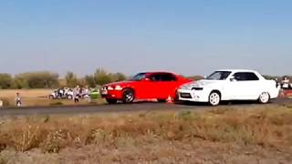 LADA 2110 vs BMW (drag race)