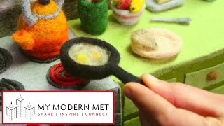Stop-Motion Animations Made Entirely of Wool by Andrea Love Resimi