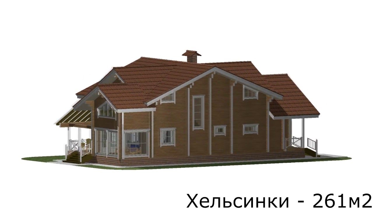 Проект деревянного дома "Хельсинки". North Forest