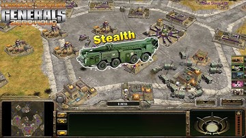 STEALTH SCUD LAUNCHER | Dictator Saddam Hussein 2 vs 3 Hard Army | C&C Generals Zero Hour Mod