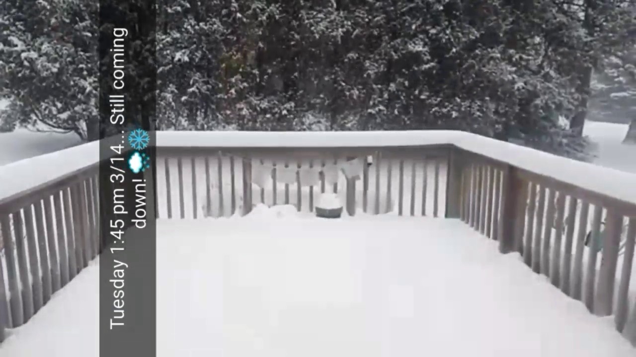 Snow Storm Stella, March 2017, Central NY - YouTube