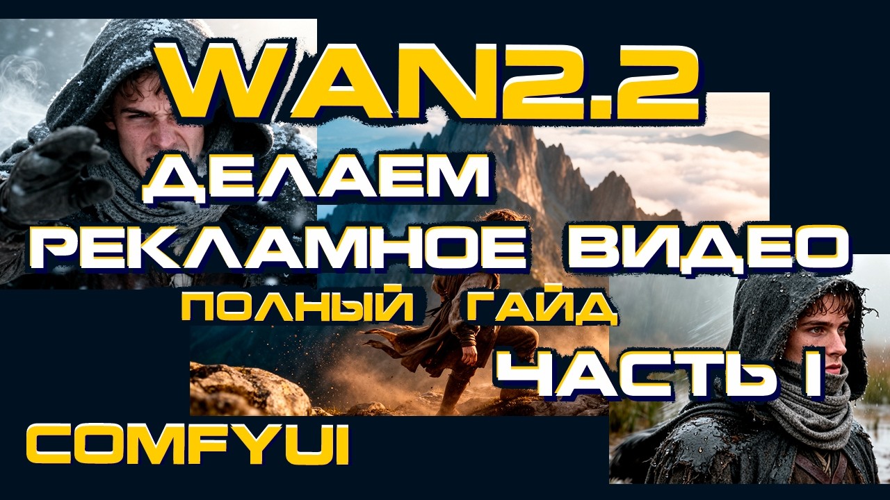Делаем рекламное видео с Wan2.2 / Flux.2 / ComfyUI – Полный гайд + Озвучка / Workflow. ЧАСТЬ I