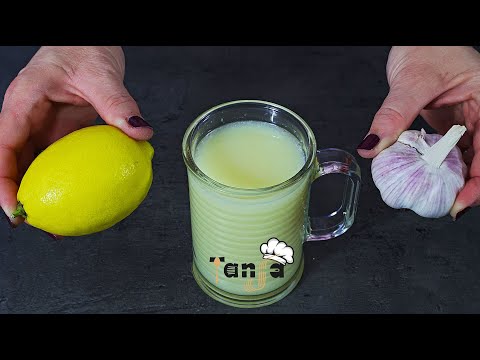 natural remedy for cleansing blood vessels - lemon and garlic