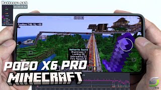 Poco X6 Pro Test Game Minecraft | Dimensity 8300 Ultra