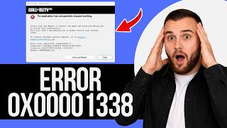 How to Fix COD modern warfare 4 crash at startup error 0x00001338 KERNELBASE.DLL