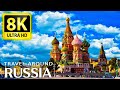 Russia 8k ultra  beautiful scenery and cityscapes with relaxing music 60 fps