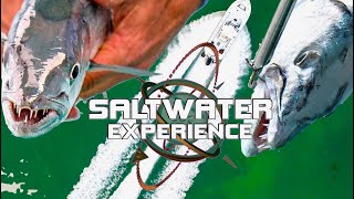 BARRACUDA FEEDING FRENZY On The Rubble Piles!! | Saltwater Experience | Fishing in the Florida Keys