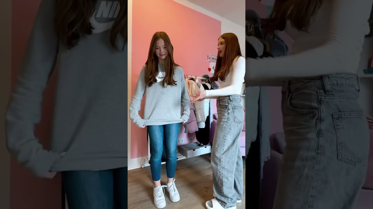 Team Skinny Oder Baggy Jeans Funnyvideo Comedy Twins Fun Sisters