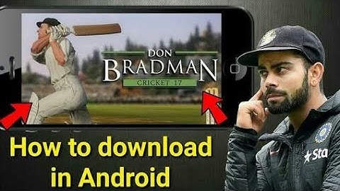 DON BRADMAN 17 FOR ANDRIOD||GAMING TECH||
