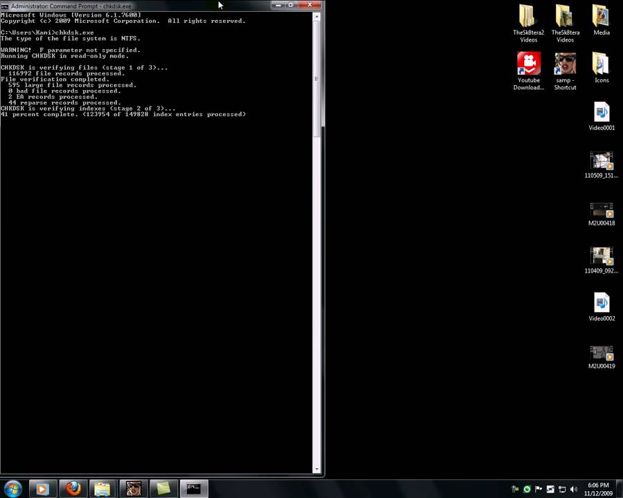 Windows 7 Disk Check YouTube