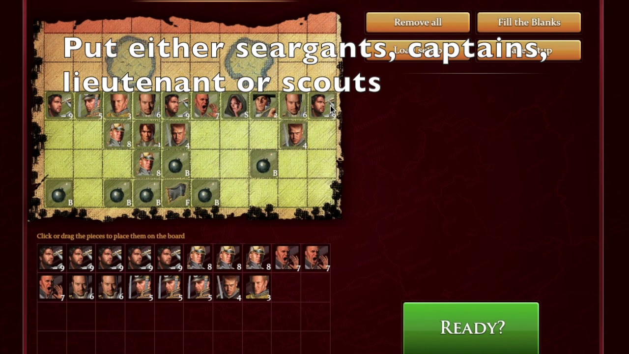 Ways to create an effective setup in stratego