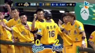 20130531 CPBL 猿VS.象 4下 王勝偉安打1打點 捕手黃浩然失誤 3:0