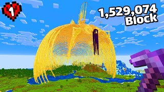 I Built Eren's FOUNDING TITAN in Minecraft Hardcore