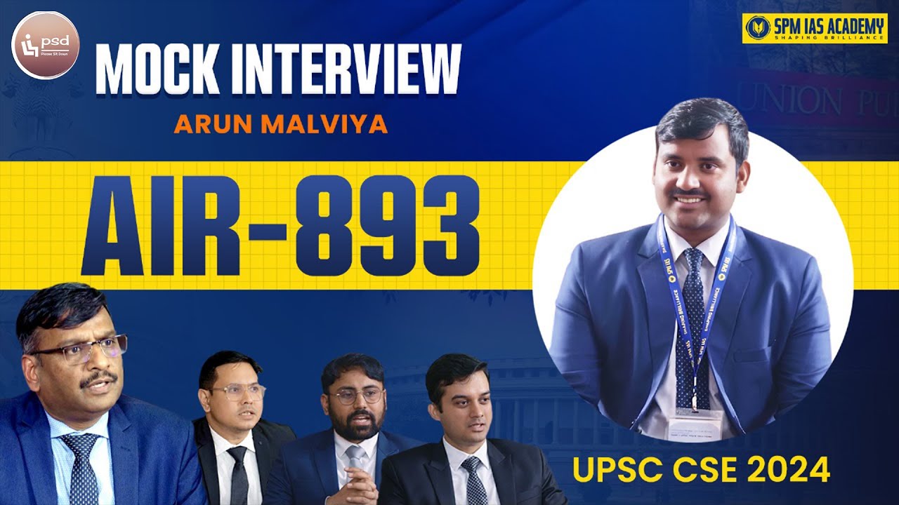 Gurukul to UPSC: UPSC Mock Interview of AIR 893 Arun Malviya | Vijender Masijeevi Interview UPSC