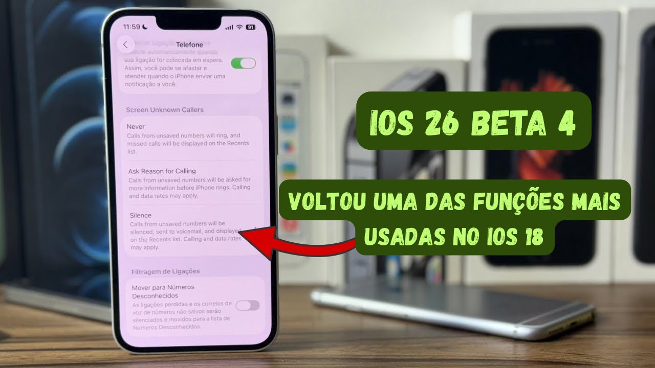 IOS 26 BETA 4! 10+ NOVIDADES! AJUSTE MUITO USADO NO IOS 18 ESTÁ DEVOLTA!