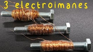 Electroimanes de Diferente Calibre. ¿Cuál es más potente? Proyecto de Ciencias.