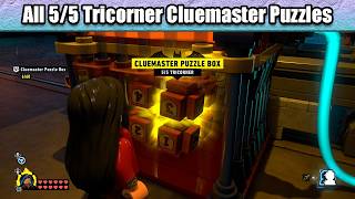 All 5/5 Tricorner Cluemaster Puzzle Solutions | Lego Batman 4 Legacy of the Dark Knight