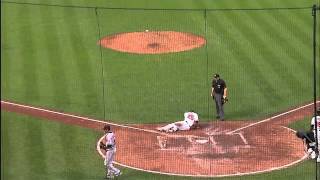 2011/07/16 Indians' defense rallies for out