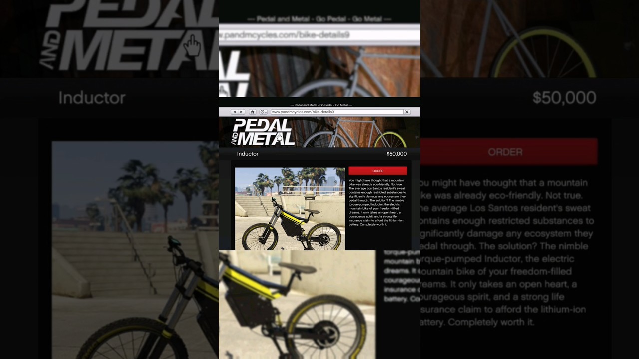 GTA Online How To Choose The Color For Inductor EBike