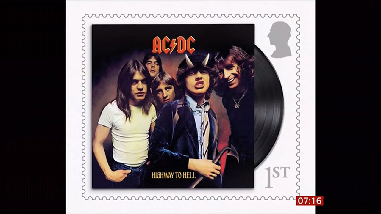 Royal Mail - AC/DC stamps go on sale (UK) 6th February 2025 - YouTube