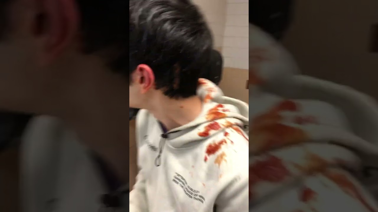 Food fight gone wrong💀🤣 