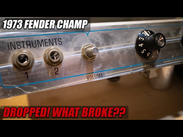What Happens When You DROP a Vintage Fender Champ? - YouTube