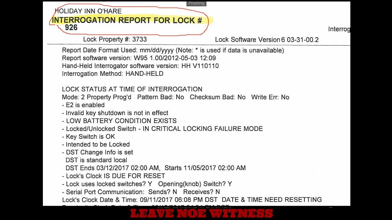 KENNEKA JENKINS ( The Interrogation report of the lock on room 926 ...